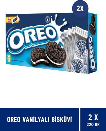 Oreo Kremalı Bisküvi 2x220 gr