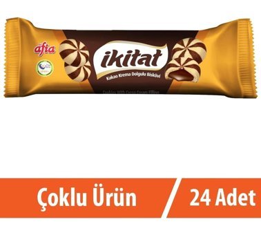 Afia İkitat Kakaolu Bisküvi 24x75 gr