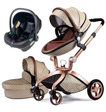 Freebebek Hot Mom 3 In 1 Çift Yönlü Katlanabilir Tek Elle Kapanan 360 Derece Dönebilen Tam Yatar Travel Sistem Bebek Arabası