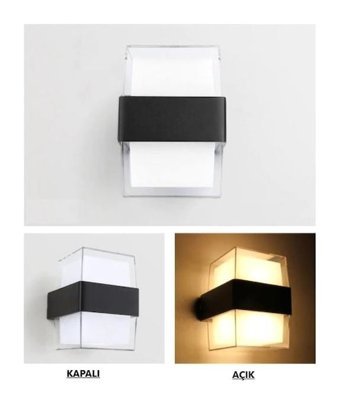 Cata LED Aplik Siyah