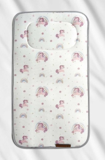Rivaistanbul Unicorn Desenli Yastıklı Yıkanabilir 40x70 cm Alt Açma Minderi