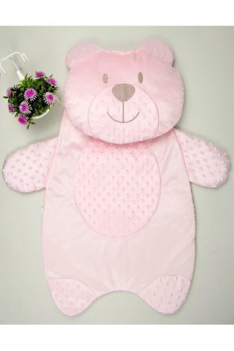Bebessi Pembe Ayıcık Figürlü Yastıklı Yıkanabilir 60x40 cm Alt Açma Minderi