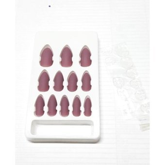 Depposıte Badem Mat Kendinden Yapışkanlı Pembe 12'li El Takma Tırnak