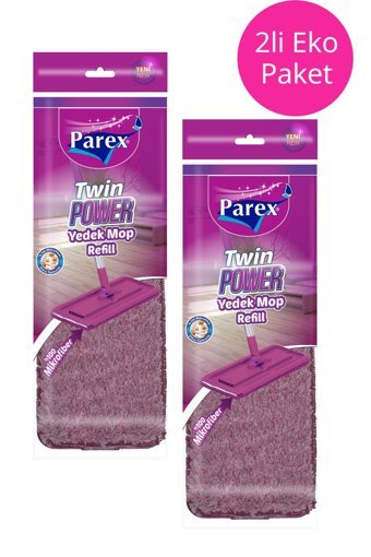 Parex Twin 2'li Yedek Mop Mor
