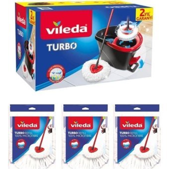 Vileda Turbo 3'lü Set Siyah