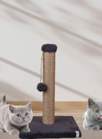 Nursoft Oyuncaklı Kedi Tırmalama Tahtası Antrasit