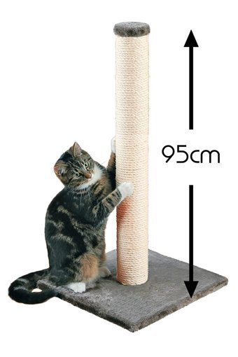 Patiderm Hasır 95 cm Kedi Tırmalama Direği Gri