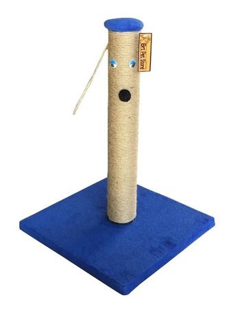Brt Pet Oturaklı 42 cm Kedi Tırmalama Direği Mavi