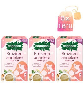 Doğadan Emziren Annelere Süzen Poşet Çay 3'lü 18 Adet