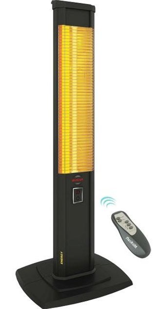 Mirkraft Energy 2500 W Kule Tipi Infrared Isıtıcı Siyah