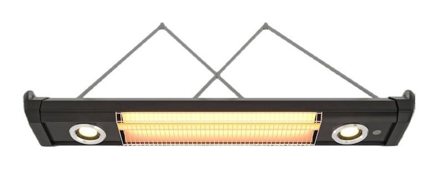 Mirkraft Vega 2500 W Duvar Tipi Infrared Isıtıcı Siyah