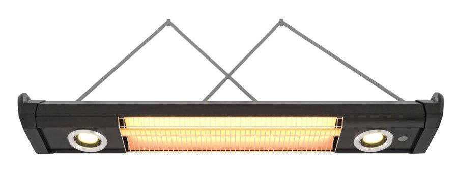 Mirkraft Vega 2500 W Duvar Tipi Infrared Isıtıcı Siyah