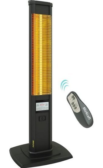 Mirkraft Future 2500 W Kule Tipi Infrared Isıtıcı Siyah