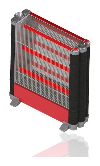Uğur Grate Irf 2700 W Duvar Tipi Infrared Isıtıcı Siyah