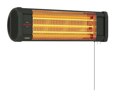 Mirkraft Essby 1800 W Duvar Tipi Infrared Isıtıcı Siyah