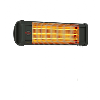 Mirkraft Essby 1800 W Duvar Tipi Infrared Isıtıcı Siyah