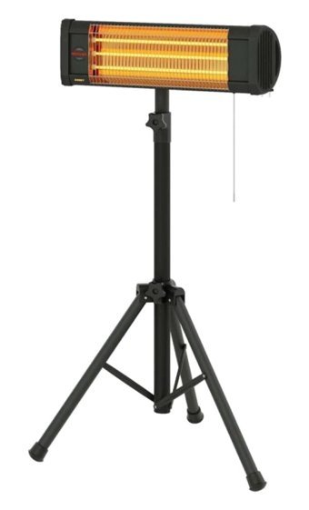 Mirkraft Essby 1800 W Ayaklı Infrared Isıtıcı Siyah