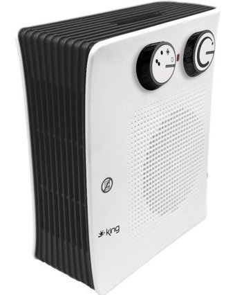 King Kfı6272 Lilas 2000 W Ayaklı Fanlı Isıtıcı Beyaz