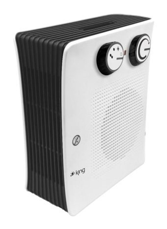 King Kfı6272 Lilas 2000 W Ayaklı Fanlı Isıtıcı Beyaz