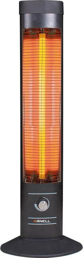 Arnell 2400 W Kule Tipi Infrared Isıtıcı Siyah