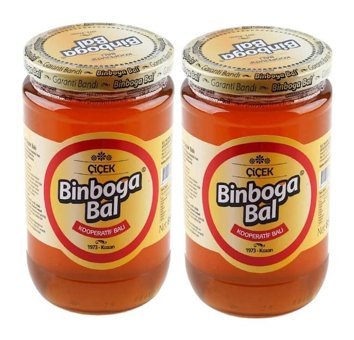 Binboğa Cam Kavanoz Organik Süzme Çiçek Balı 2x850 gr