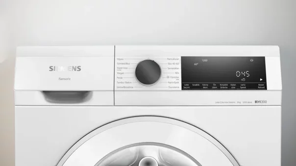 Siemens WG42A1X2TR 9 kg 1200 Devir A Beyaz Çamaşır Makinesi