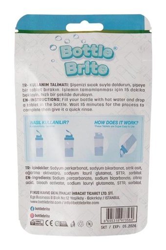 Bottlebrite Tablet Bulaşık Makinesi Deterjanı 10 Adet