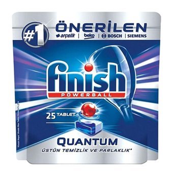 Finish Powerball Quantum Tablet Bulaşık Makinesi Deterjanı 25 Adet