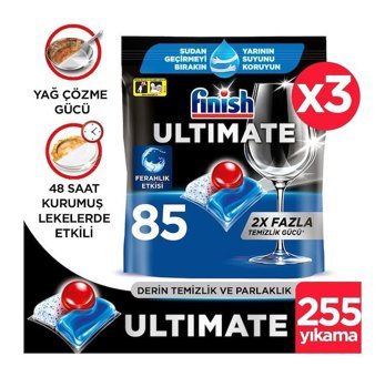Finish Quantum Ultimate Tablet Bulaşık Makinesi Deterjanı 3x85 Adet