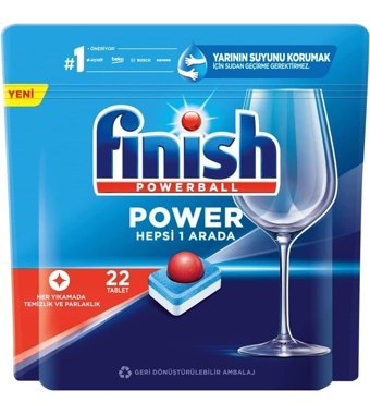 Finish Power Tablet Bulaşık Makinesi Deterjanı 22 Adet