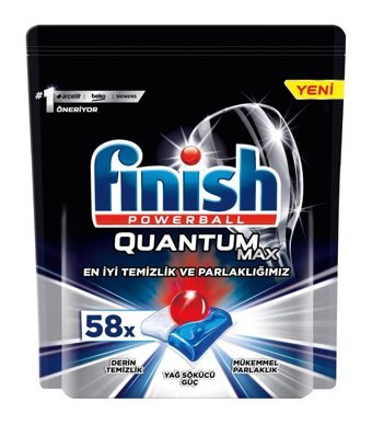 Finish Powerball Quantum Max Kapsül Bulaşık Makinesi Deterjanı 58 Adet