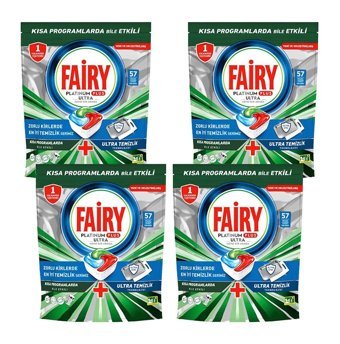 Fairy Platinum Plus Ultra Limon Kapsül Bulaşık Makinesi Deterjanı 228 Adet