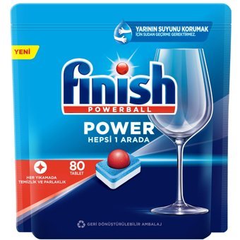 Finish Power Hepsi Bir Arada Tablet Bulaşık Makinesi Deterjanı 80 Adet