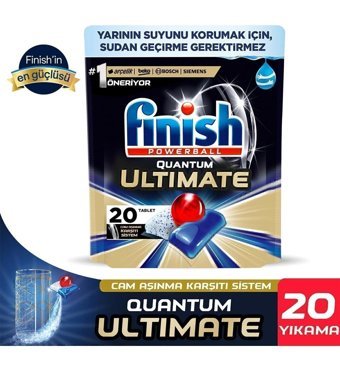 Finish Ultimate Tablet Bulaşık Makinesi Deterjanı 20 Adet