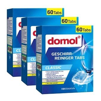 Domol Güçlü Formül Tablet Bulaşık Makinesi Deterjanı 3x60 Adet