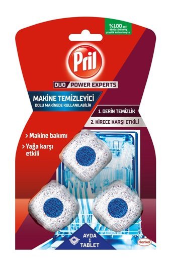 Pril Power Tablet Bulaşık Makinesi Deterjanı 3 Adet