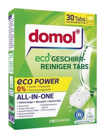 Domol All In One Tablet Bulaşık Makinesi Deterjanı 30 Adet