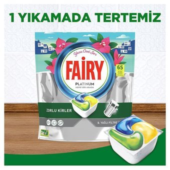 Fairy Platinum Kapsül Bulaşık Makinesi Deterjanı 3x65 Adet