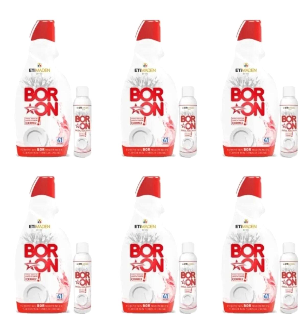 Boron Sıvı Bulaşık Makinesi Deterjanı 6x650 ml