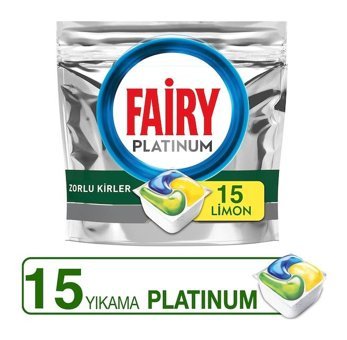 Fairy Platinum Limon Tablet Bulaşık Makinesi Deterjanı 15 Adet