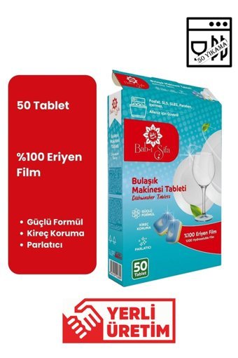 Bab-ı Şifa Tablet Bulaşık Makinesi Deterjanı 50 Adet