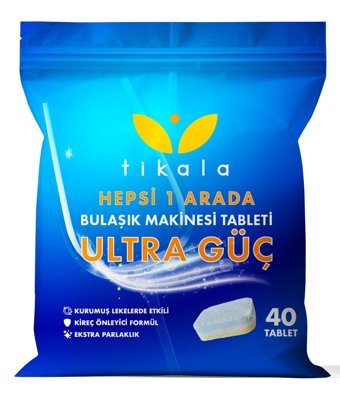 Tikala Hepsi Bir Arada Tablet Bulaşık Makinesi Deterjanı 40 Adet