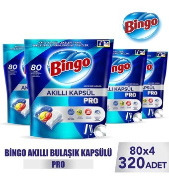 Bingo Akıllı Kapsül Pro Max Tablet Bulaşık Makinesi Deterjanı 320 Adet