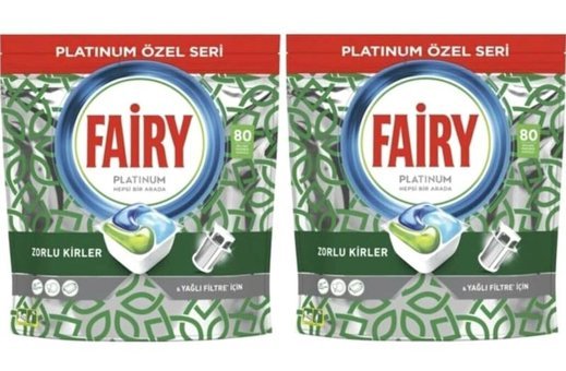 Fairy Platinum Özel Seri Kapsül Bulaşık Makinesi Deterjanı 2x80 Adet