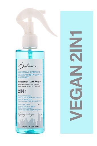 Soho N.y.c. 2IN1 Meyvemsi Kadın Vücut Spreyi 245 ml