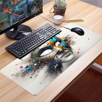 SonicTouch Karnaval Maske 32x70 cm XL Gaming Mousepad Çok Renkli