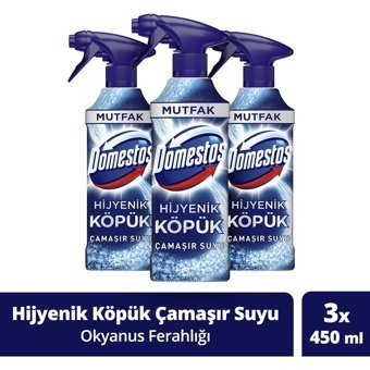Domestos Hijyenik - Okyanus Ferahlığı Köpük Mutfak Ve Banyo Temizleyici 3x450 ml