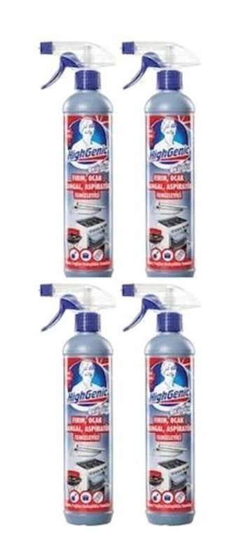Highgenic Fırın Ocak Köpük Mutfak Ve Banyo Temizleyici 4x500 ml