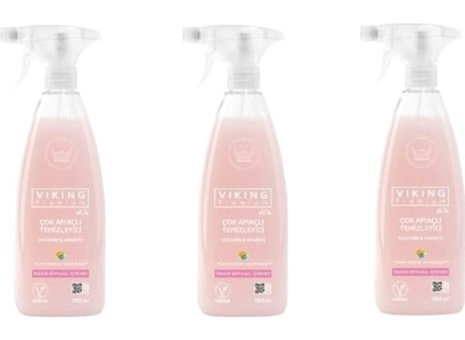 Viking Premium Yasemin Vanilya Sprey Mutfak Ve Banyo Temizleyici 3x750 ml