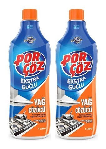 Porçöz Ekstra Güçlü Sıvı Mutfak Ve Banyo Temizleyici 2x1 lt